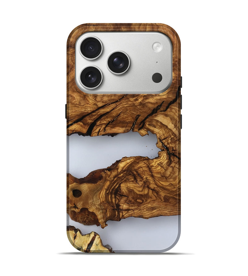 iPhone 17 Pro Wood Live Edge Phone Case - Gian (Clear, 817005)