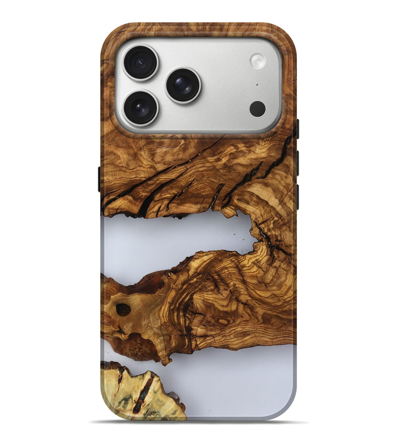 iPhone 17 Pro Max Wood Live Edge Phone Case - Gian (Clear, 817005)