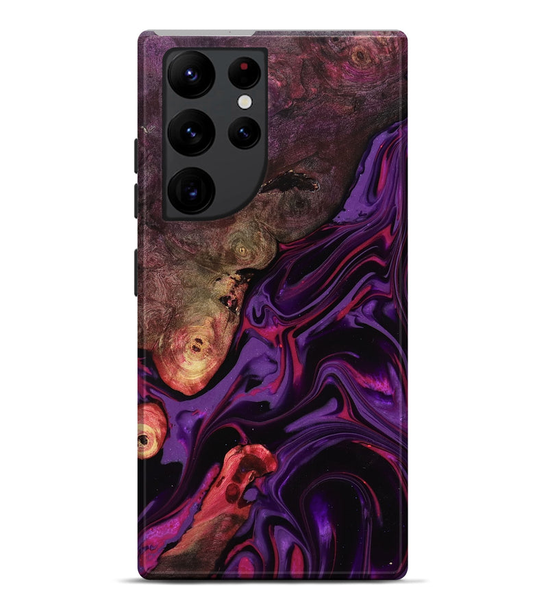Galaxy S22 Ultra Wood Live Edge Phone Case - Liberty (Purple, 817010)
