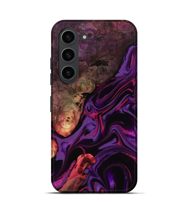 Galaxy S23 Wood Live Edge Phone Case - Liberty (Purple, 817010)