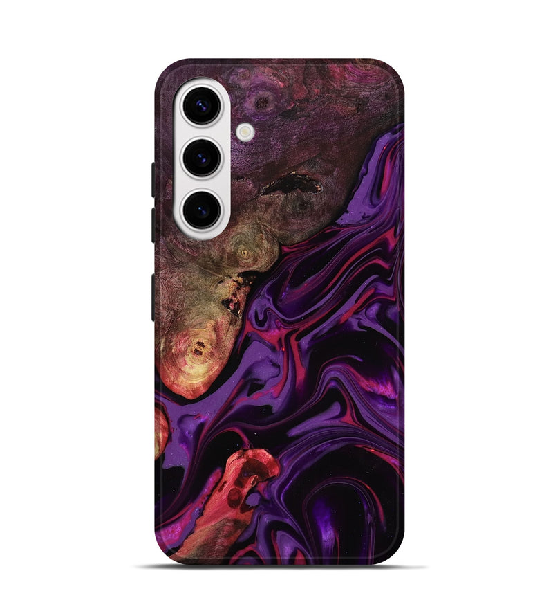 Galaxy S25 Wood Live Edge Phone Case - Liberty (Purple, 817010)