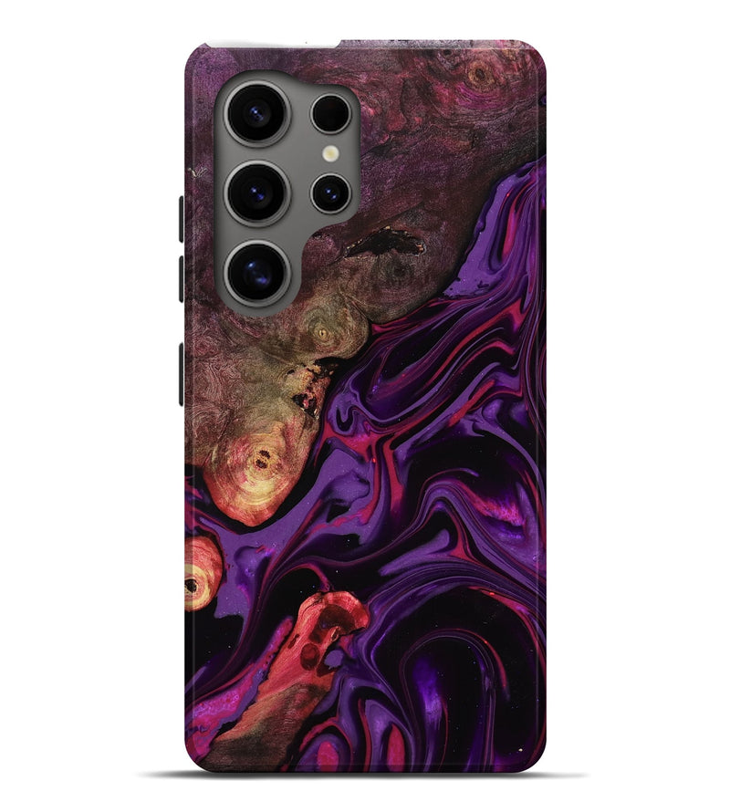 Galaxy S25 Ultra Wood Live Edge Phone Case - Liberty (Purple, 817010)