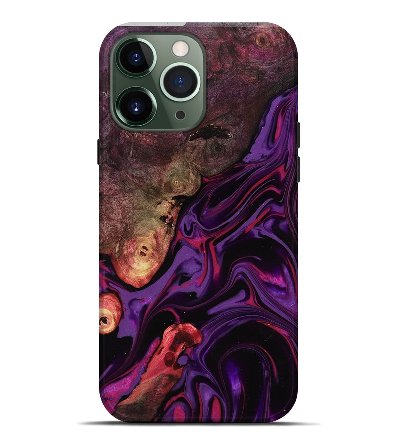 iPhone 13 Pro Max Wood Live Edge Phone Case - Liberty (Purple, 817010)