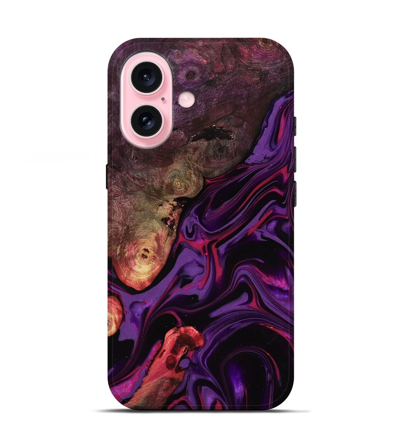 iPhone 17 Wood Live Edge Phone Case - Liberty (Purple, 817010)