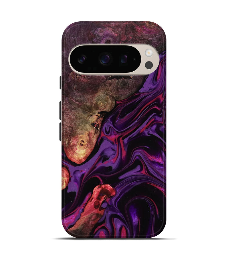 Pixel 10 Pro Wood Live Edge Phone Case - Liberty (Purple, 817010)