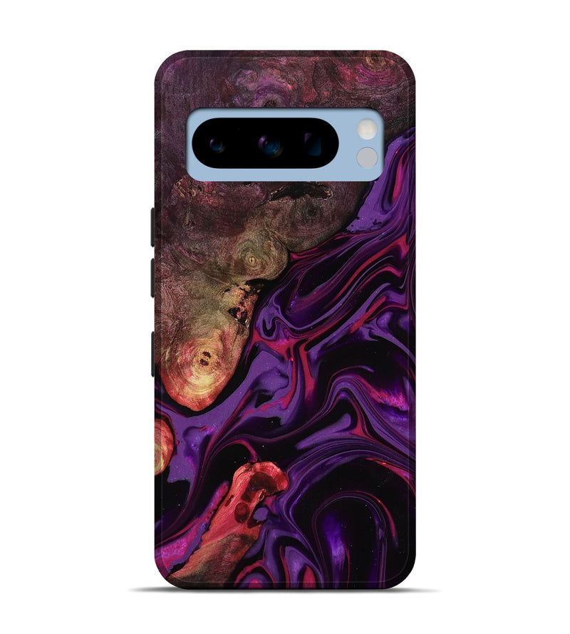 Pixel 8 Pro Wood Live Edge Phone Case - Liberty (Purple, 817010)
