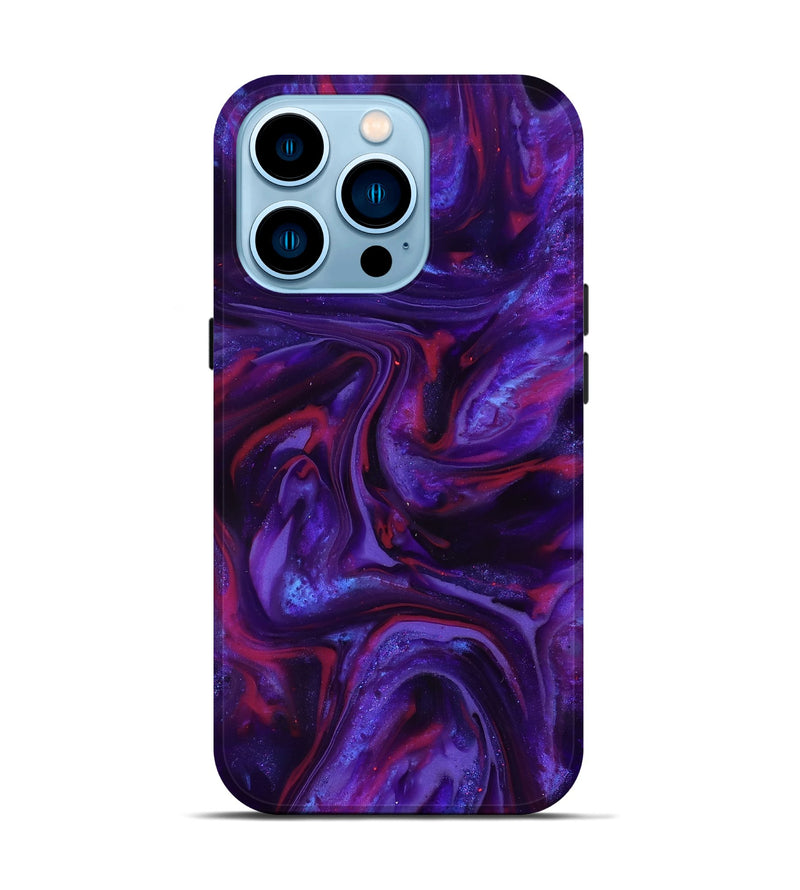 iPhone 14 Pro ResinArt Live Edge Phone Case - Eve (Purple, 817011)