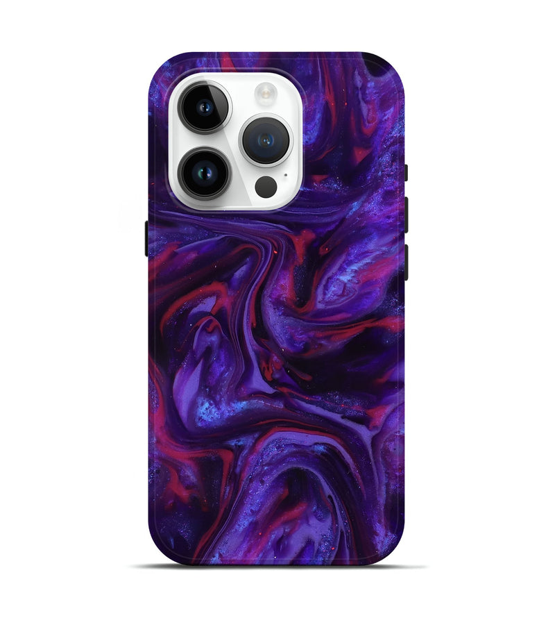 iPhone 15 Pro ResinArt Live Edge Phone Case - Eve (Purple, 817011)