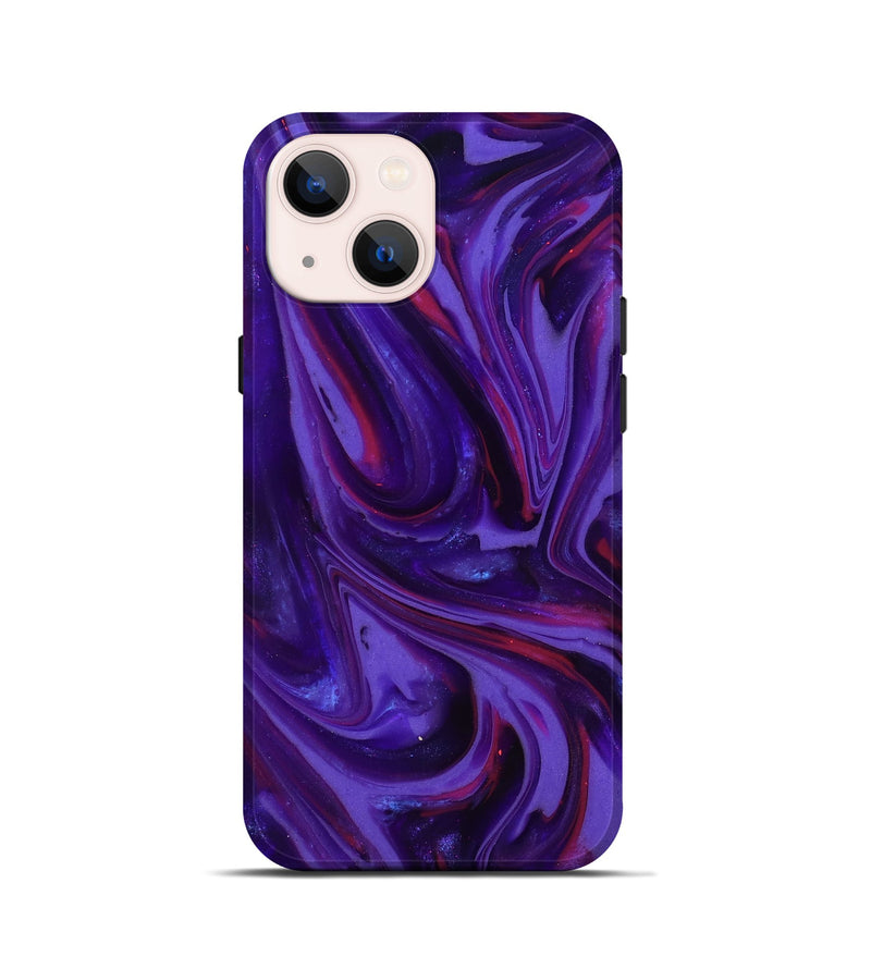 iPhone 13 mini ResinArt Live Edge Phone Case - Zoya (Purple, 817013)