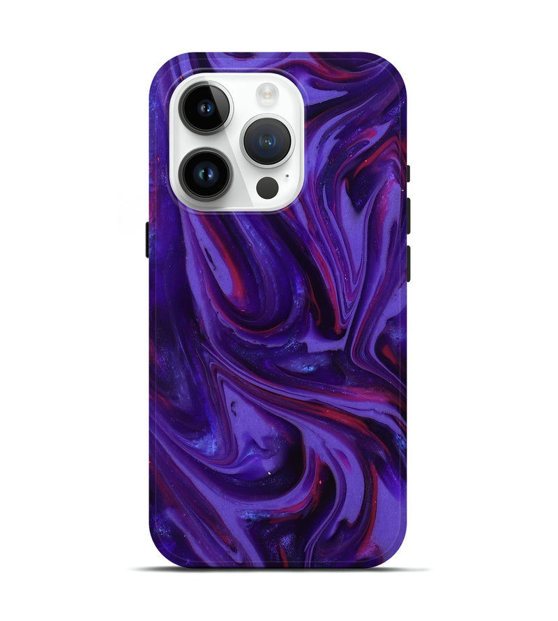 iPhone 15 Pro ResinArt Live Edge Phone Case - Zoya (Purple, 817013)