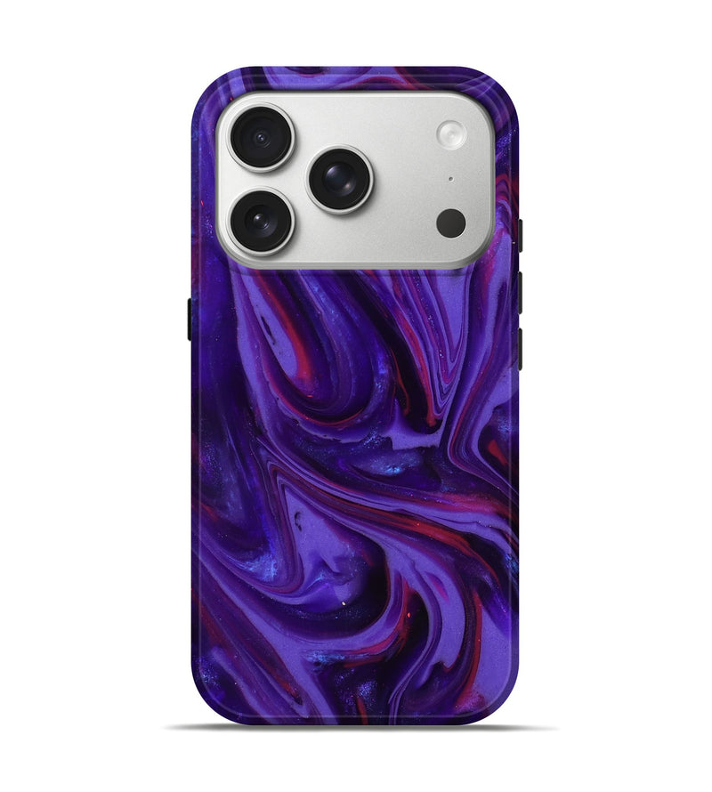 iPhone 17 Pro ResinArt Live Edge Phone Case - Zoya (Purple, 817013)