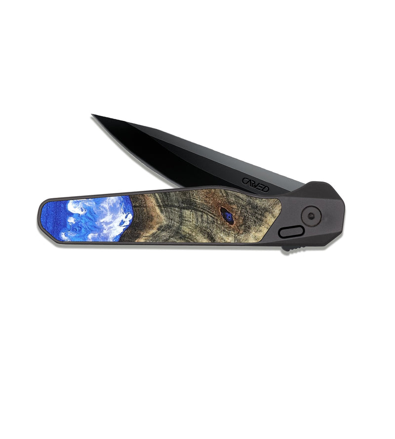 EDC Dark Slate Wood Pocket Knife - Shamika (Coastal, 817019)