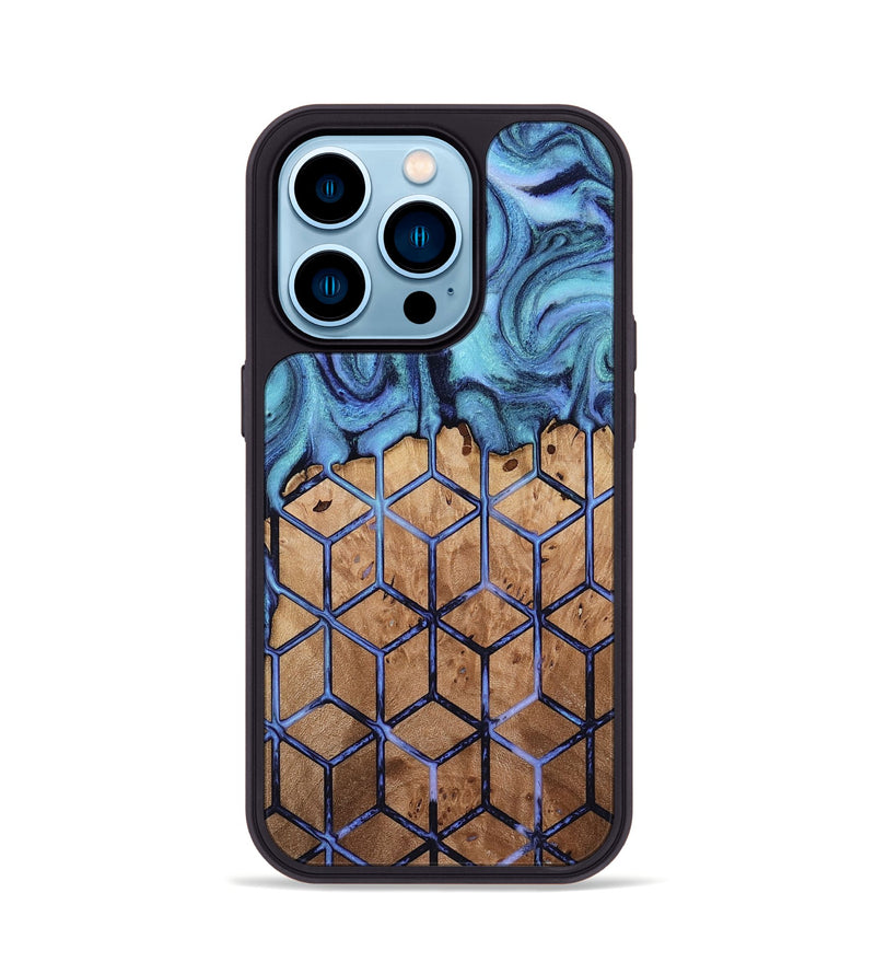 iPhone 14 Pro Wood Phone Case - Xena (Pattern, 817031)
