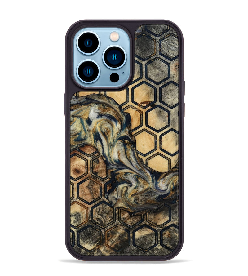 iPhone 14 Pro Max Wood Phone Case - Susana (Pattern, 817034)