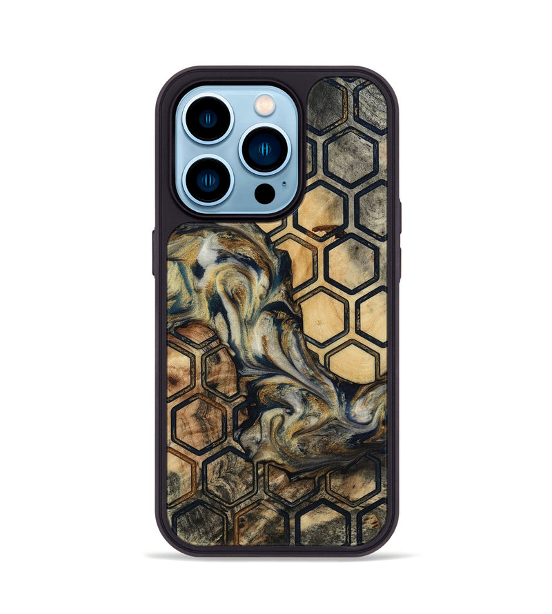 iPhone 14 Pro Wood Phone Case - Susana (Pattern, 817034)