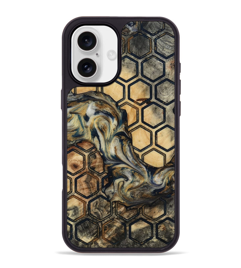 iPhone 16 Plus Wood Phone Case - Susana (Pattern, 817034)