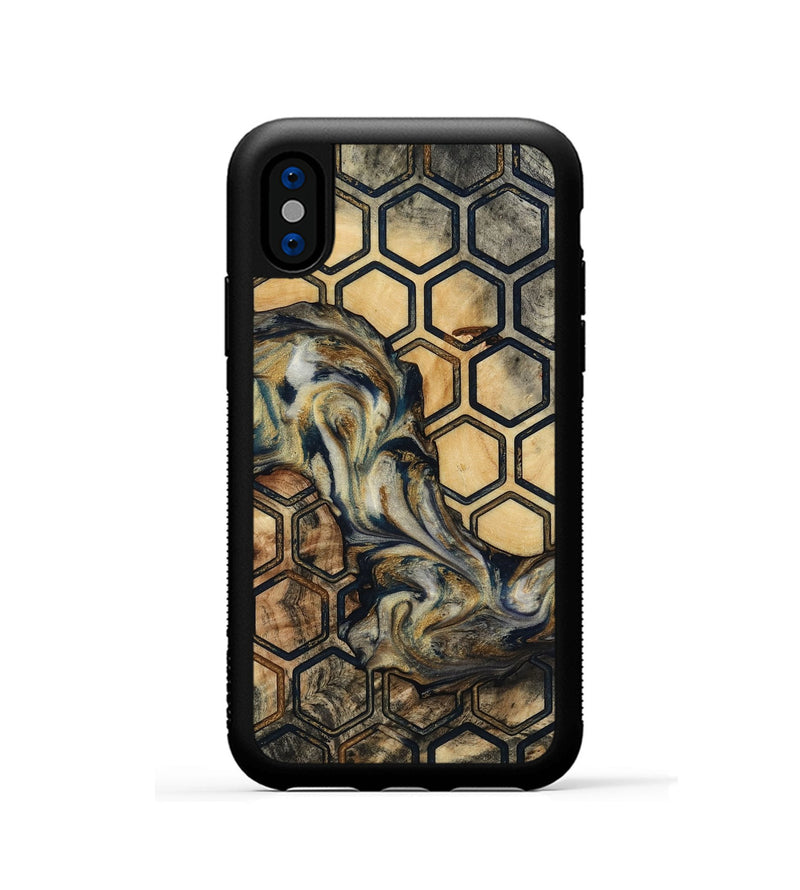 iPhone Xs Wood Phone Case - Susana (Pattern, 817034)