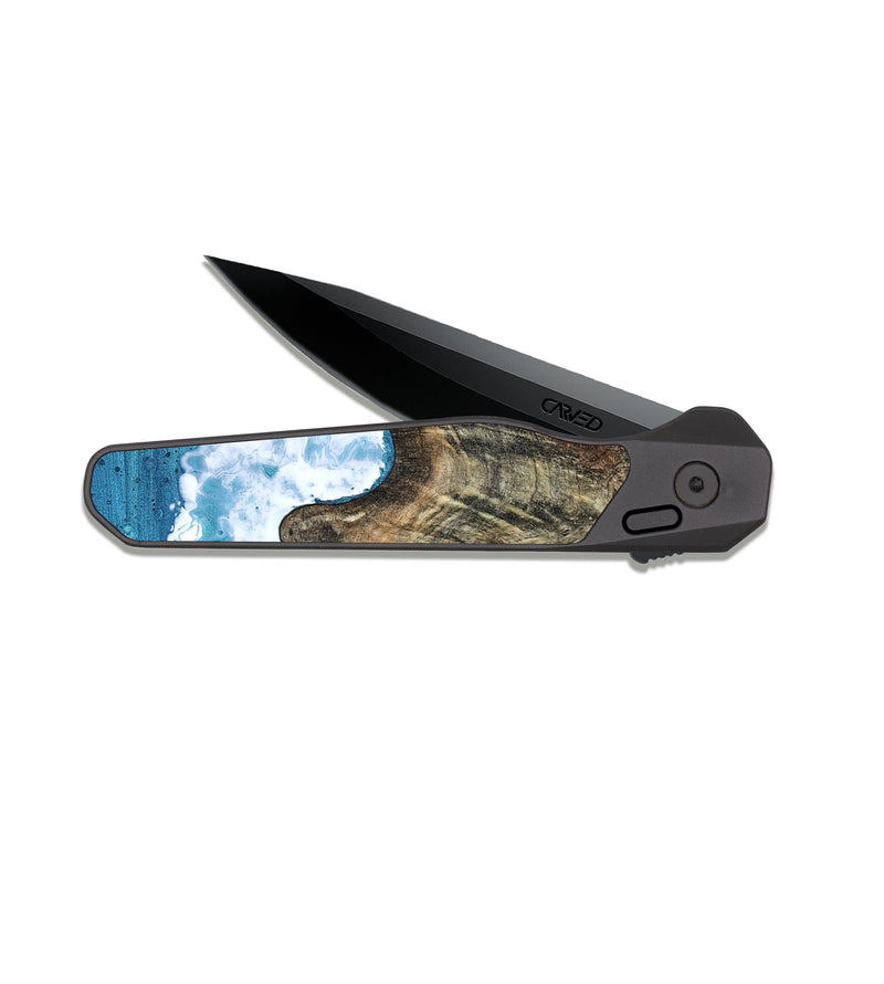 EDC Dark Slate Wood Pocket Knife - Jaxton (Coastal, 817046)