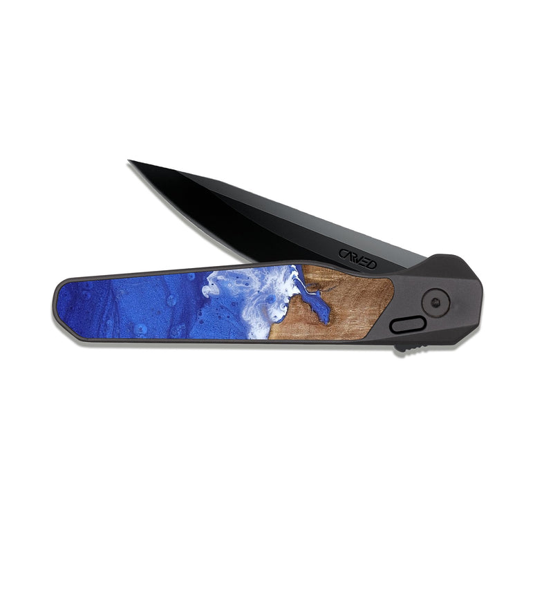 EDC Dark Slate Wood Pocket Knife - Iliana (Coastal, 817047)