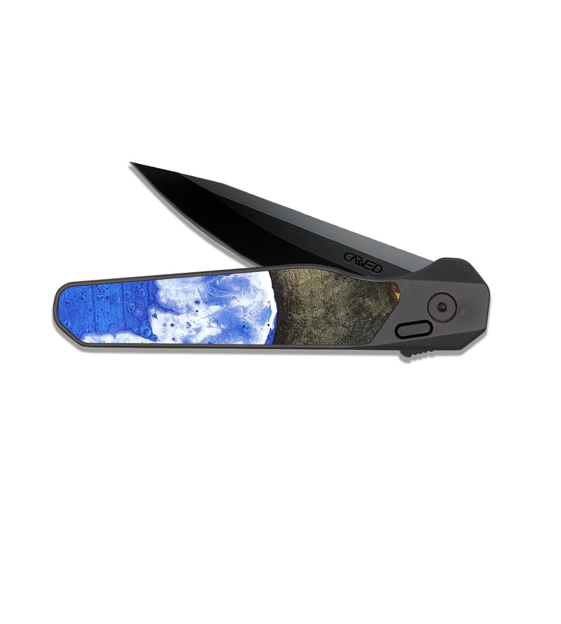 EDC Dark Slate Wood Pocket Knife - Melisa (Coastal, 817049)