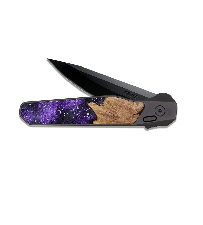 EDC Dark Slate Wood Pocket Knife - Delano (Cosmos, 817081)