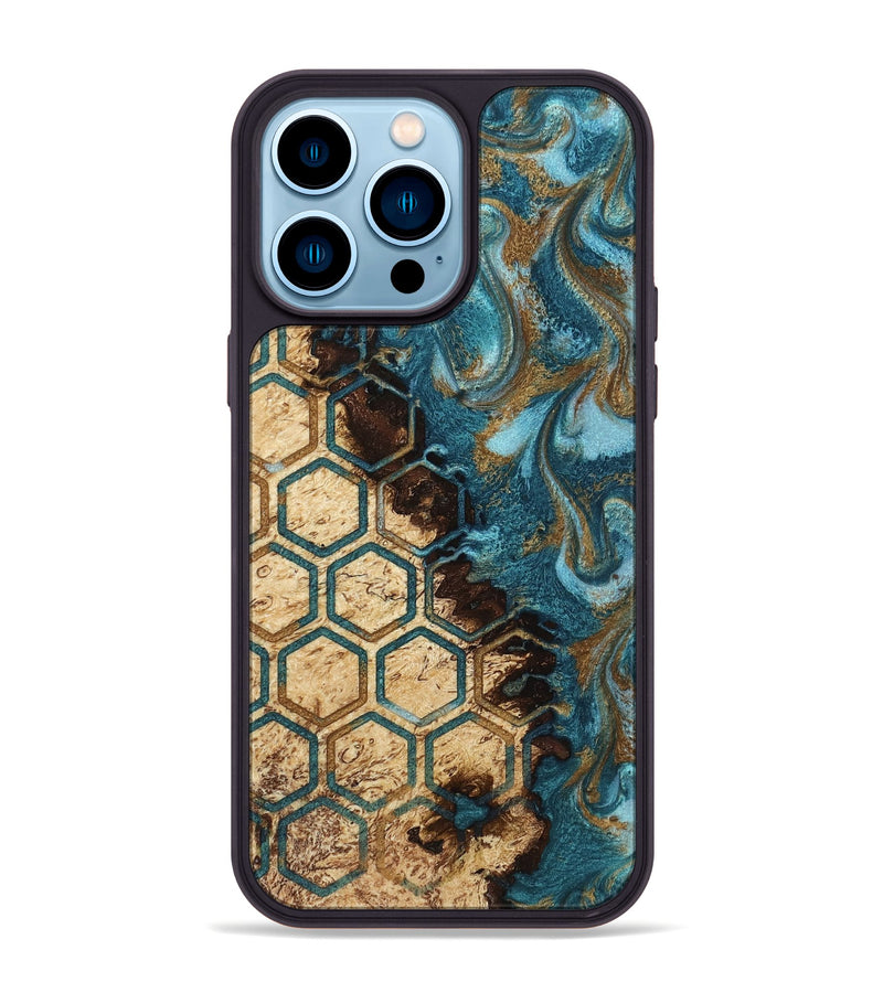 iPhone 14 Pro Max Wood Phone Case - Taniya (Pattern, 817115)
