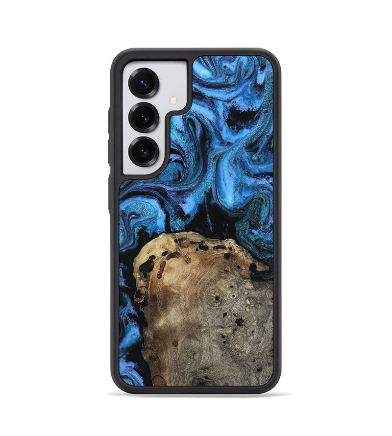 Galaxy S25 Wood Phone Case - Haleigh (Blue, 817128)