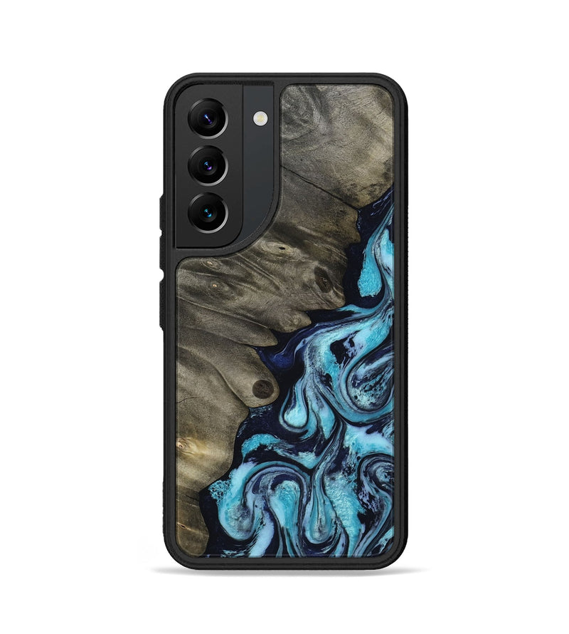 Galaxy S22 Wood Phone Case - Myrna (Blue, 817134)