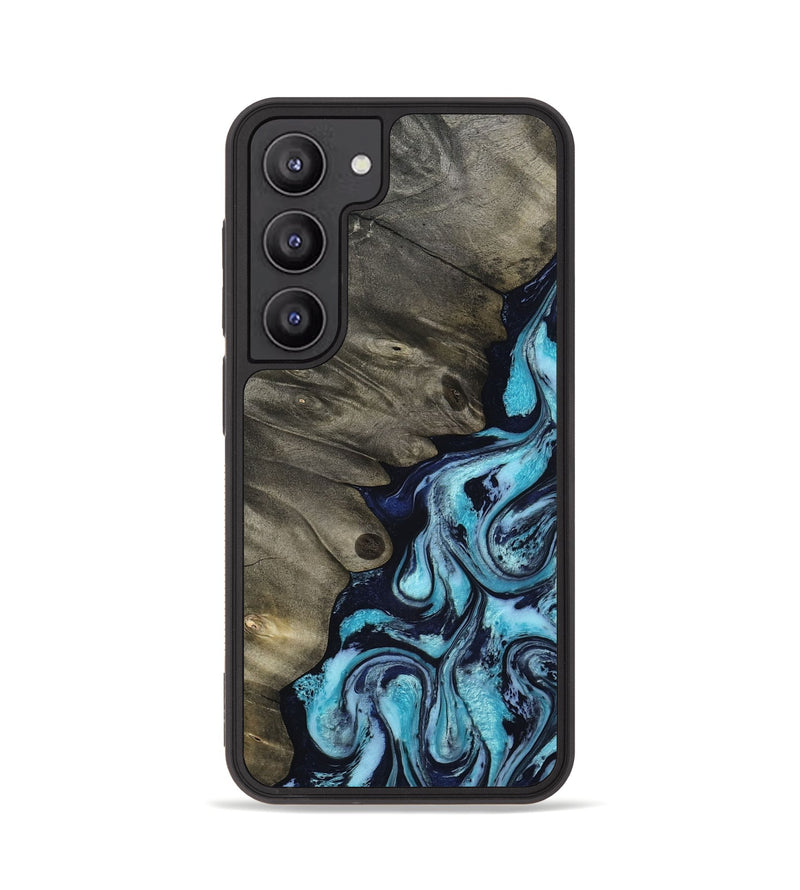 Galaxy S23 Wood Phone Case - Myrna (Blue, 817134)