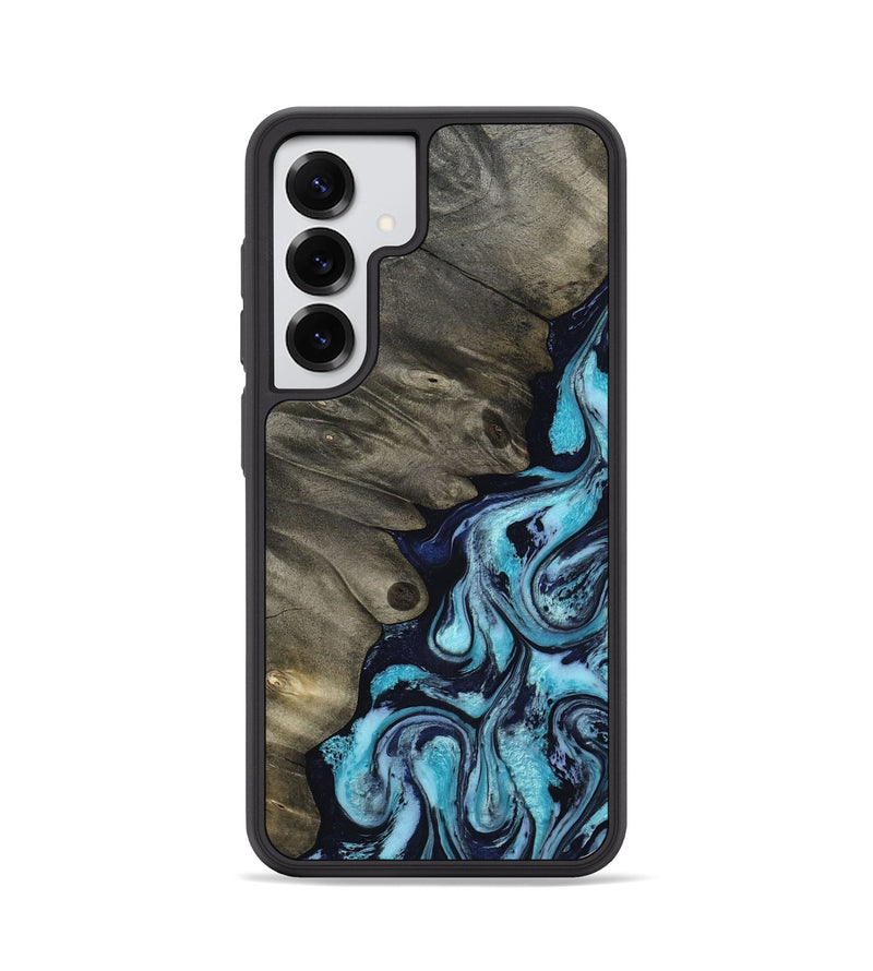 Galaxy S25 Wood Phone Case - Myrna (Blue, 817134)