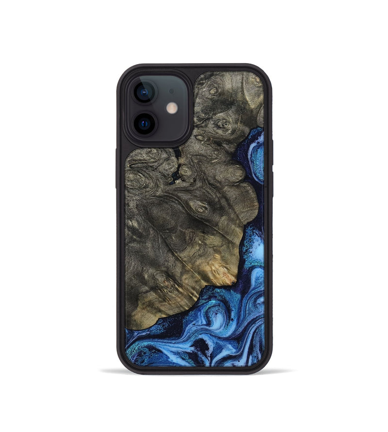 iPhone 12 mini Wood Phone Case - Albina (Blue, 817136)