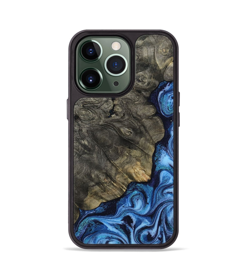 iPhone 13 Pro Wood Phone Case - Albina (Blue, 817136)
