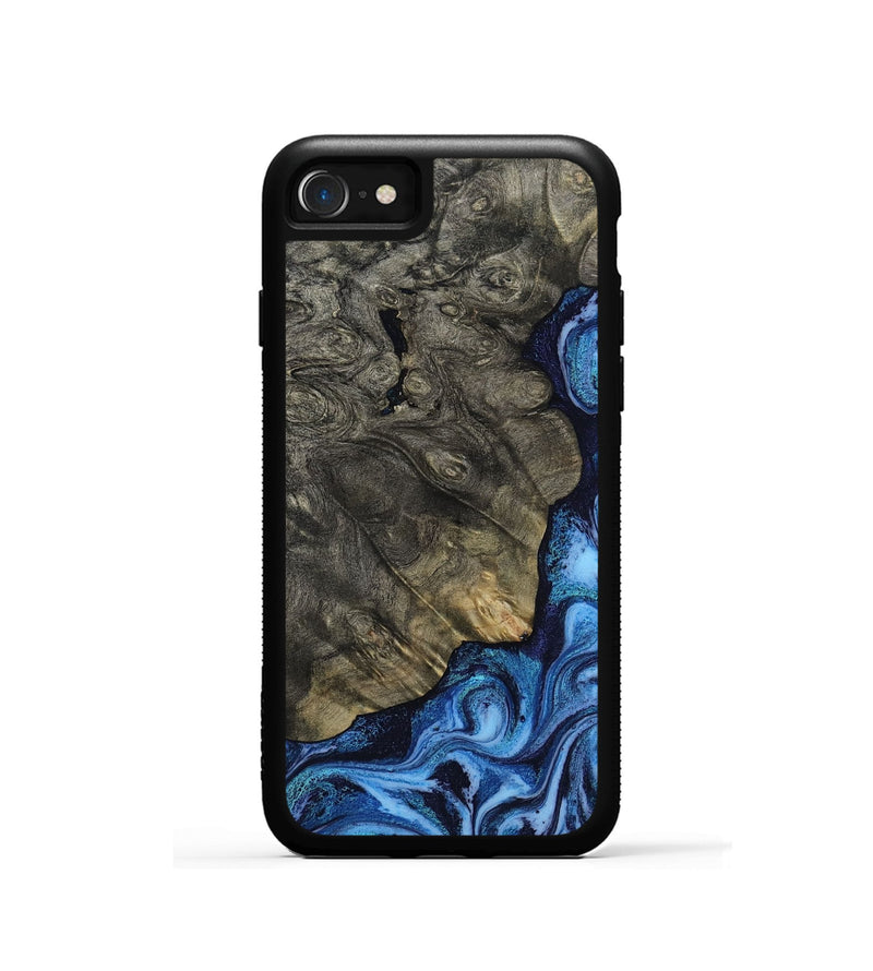 iPhone SE Wood Phone Case - Albina (Blue, 817136)