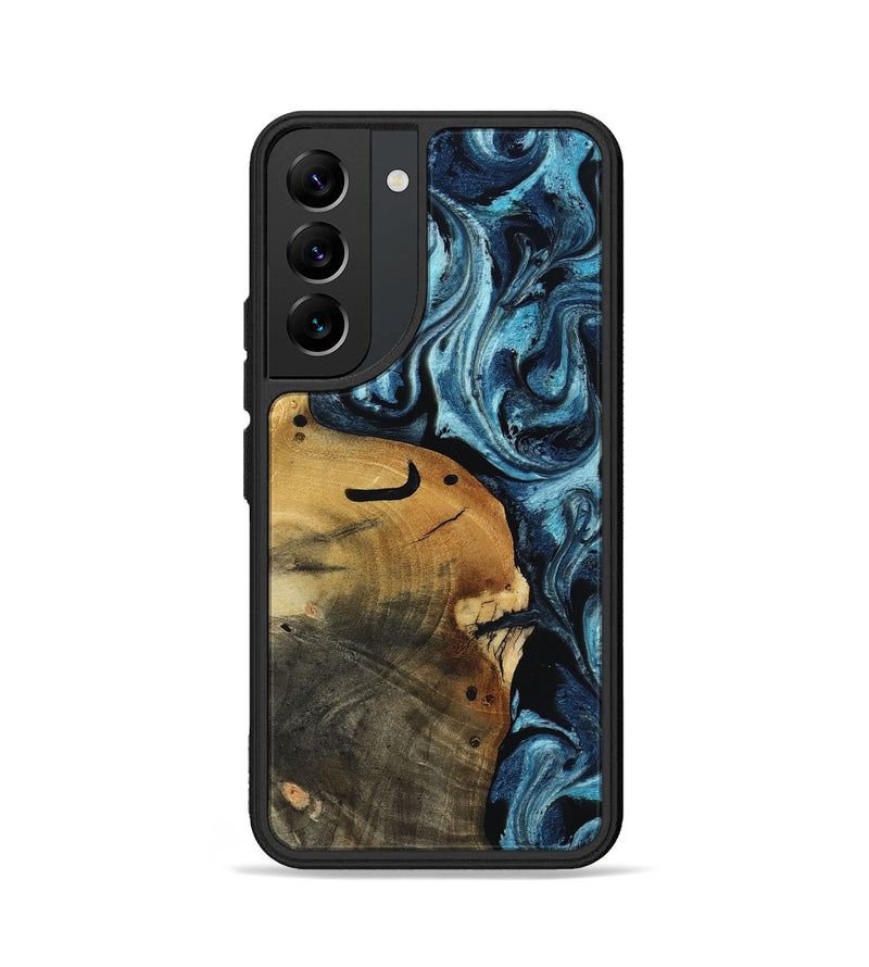 Galaxy S22 Wood Phone Case - Shani (Blue, 817140)