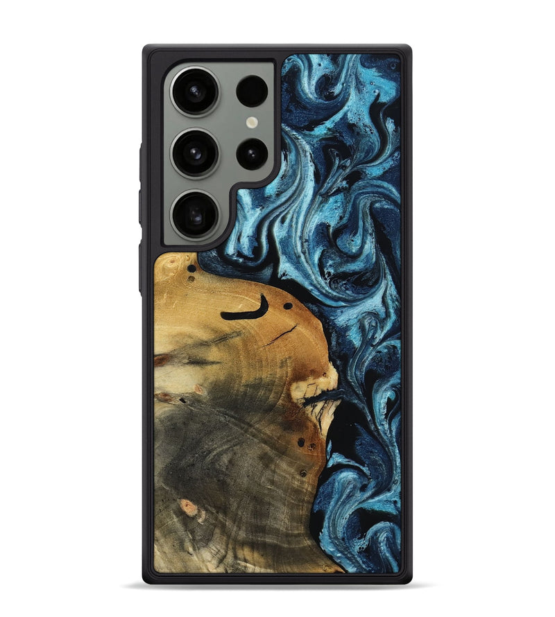 Galaxy S24 Ultra Wood Phone Case - Shani (Blue, 817140)