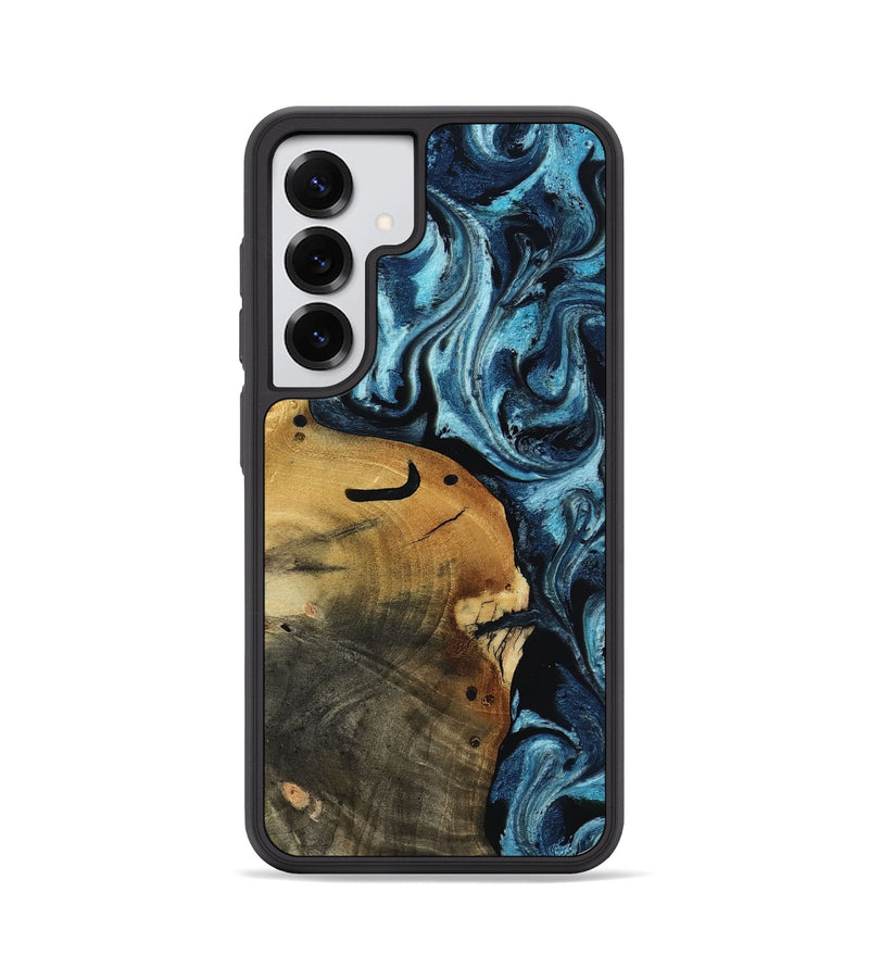 Galaxy S25 Wood Phone Case - Shani (Blue, 817140)