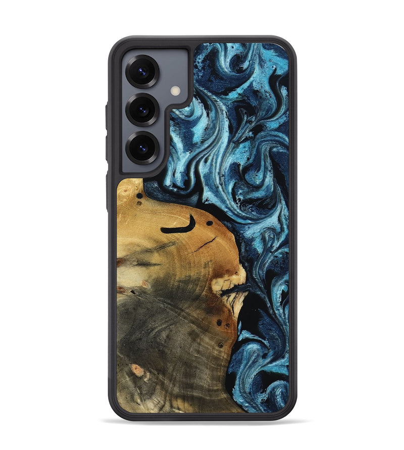 Galaxy S25 Plus Wood Phone Case - Shani (Blue, 817140)
