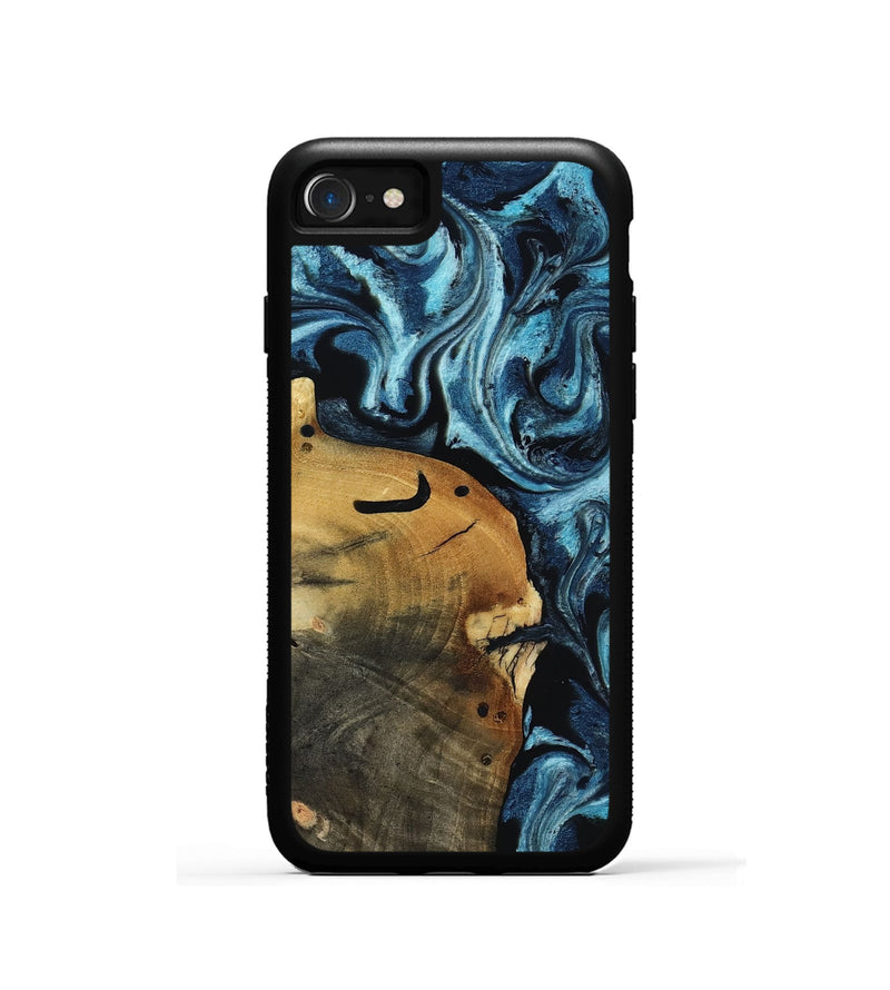 iPhone SE Wood Phone Case - Shani (Blue, 817140)