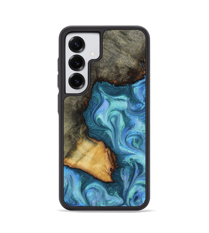 Galaxy S25 Wood Phone Case - Dilan (Blue, 817142)