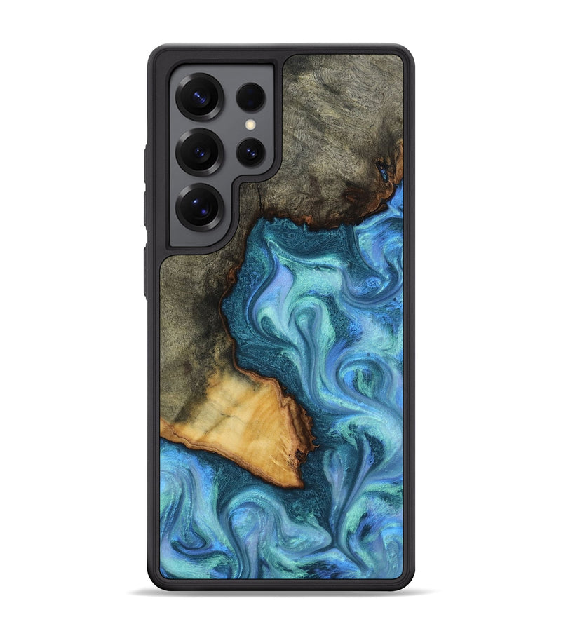 Galaxy S25 Ultra Wood Phone Case - Dilan (Blue, 817142)