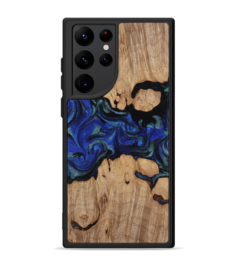 Galaxy S22 Ultra Wood Phone Case - Guy (Blue, 817143)