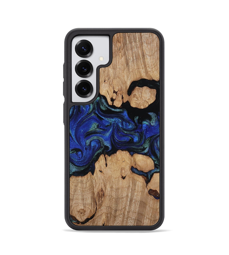 Galaxy S25 Wood Phone Case - Guy (Blue, 817143)