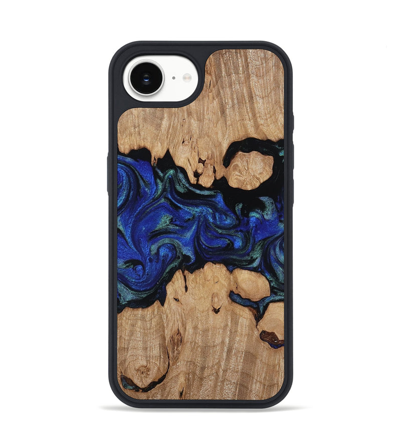 iPhone 16e Wood Phone Case - Guy (Blue, 817143)