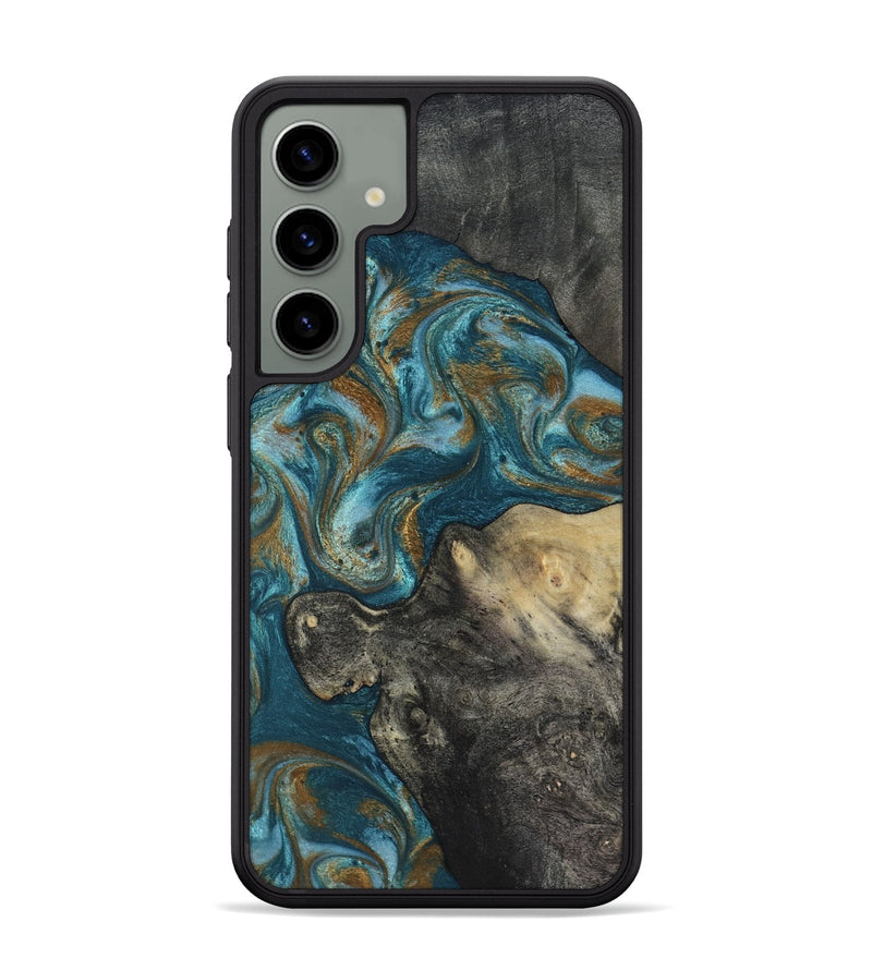 Galaxy S24 Plus Wood Phone Case - Nannie (Teal & Gold, 817151)