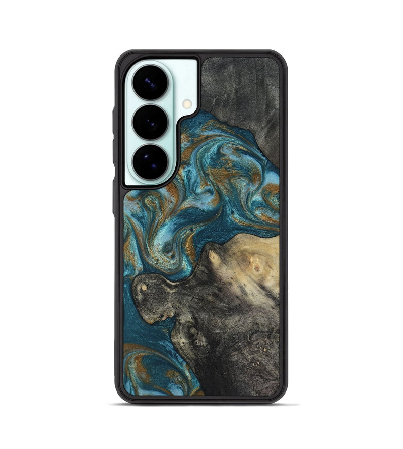 Galaxy S26 Wood Phone Case - Nannie (Teal & Gold, 817151)