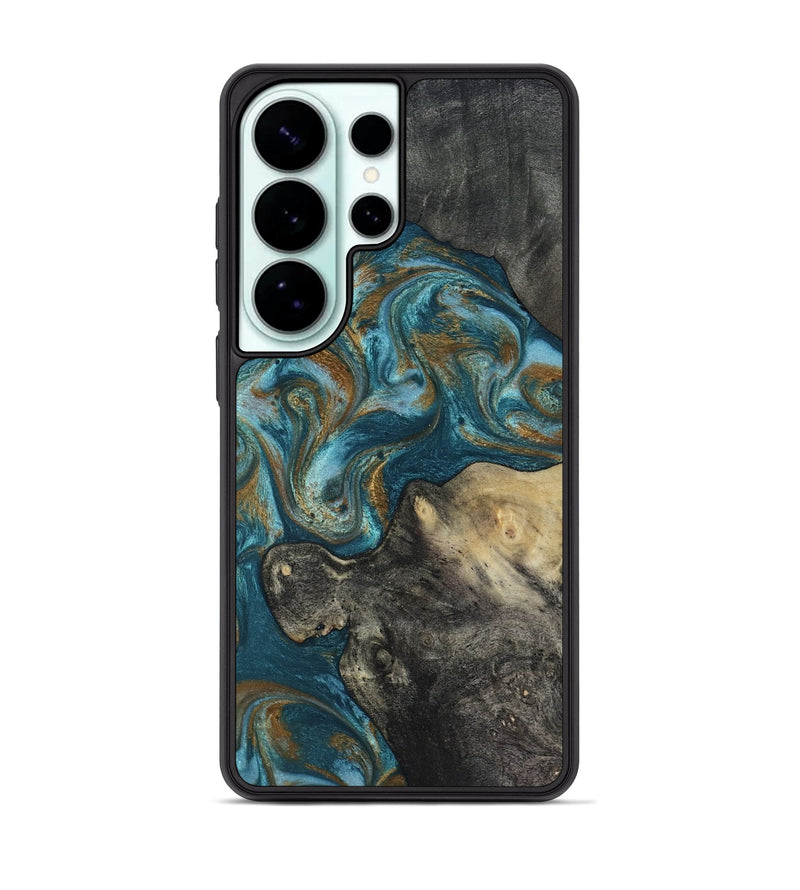 Galaxy S26 Ultra Wood Phone Case - Nannie (Teal & Gold, 817151)