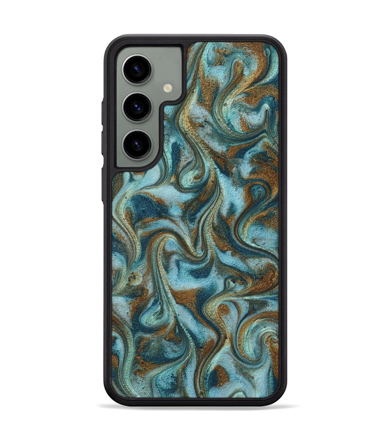 Galaxy S24 Plus ResinArt Phone Case - Tea (Teal & Gold, 817156)