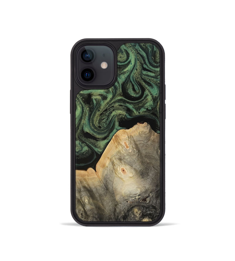 iPhone 12 mini Wood Phone Case - Bree (Green, 817160)