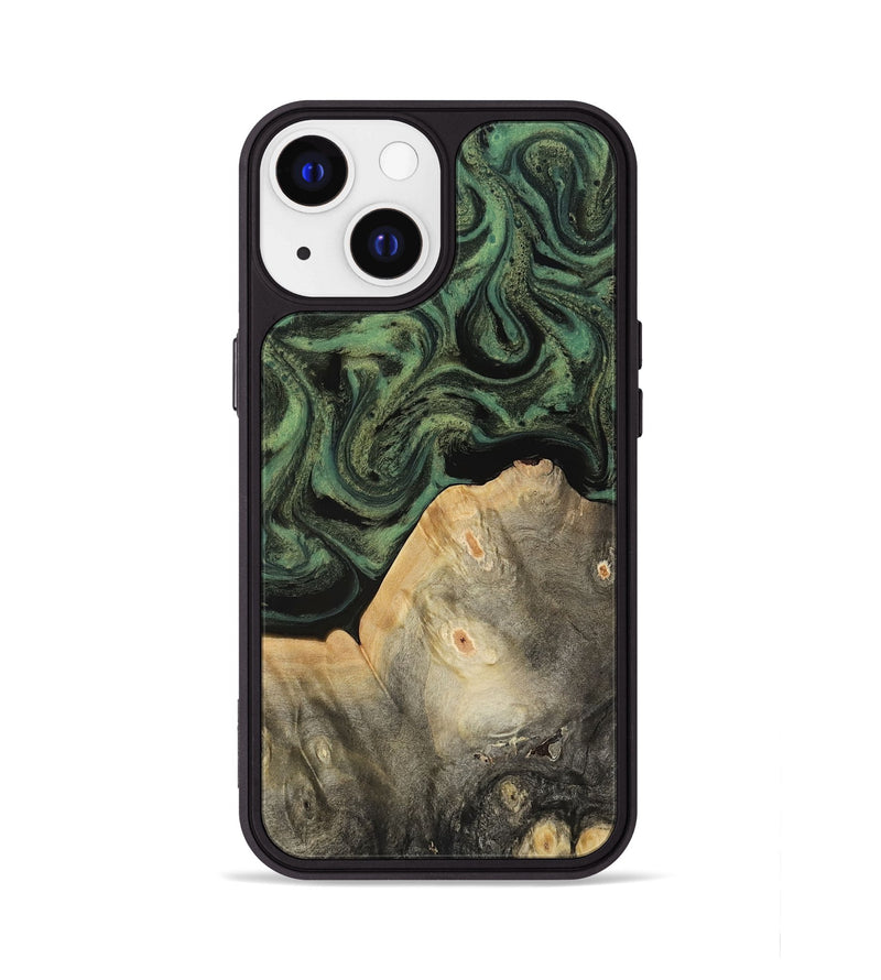 iPhone 13 Wood Phone Case - Bree (Green, 817160)