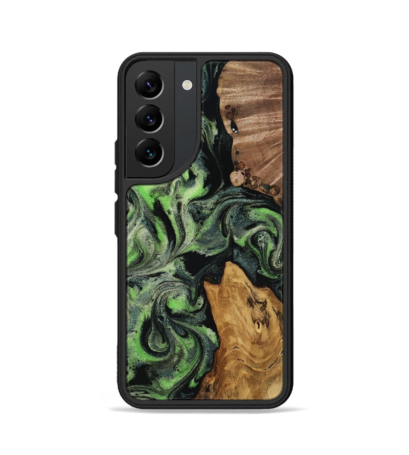 Galaxy S22 Wood Phone Case - Riley (Green, 817162)